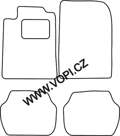 Autokoberce Peugeot 505 1986 - 1989 Colorfit Fun (3615)